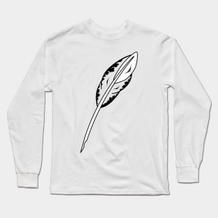 Feather symbol - Masonic symbol of Assistant Secretary for Blue Lodge Freemasonry Long Sleeve T-Shirt